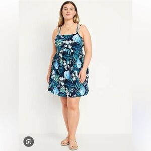 Old Navy Fit & Flare Floral Strappy Dress